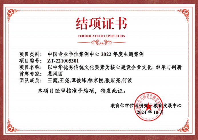 喜讯！我院2022年度立项的中国专业学位案例中心主题案例顺利结项